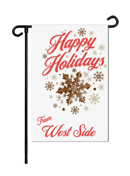 Yard Flag - Happy Holidays - 01