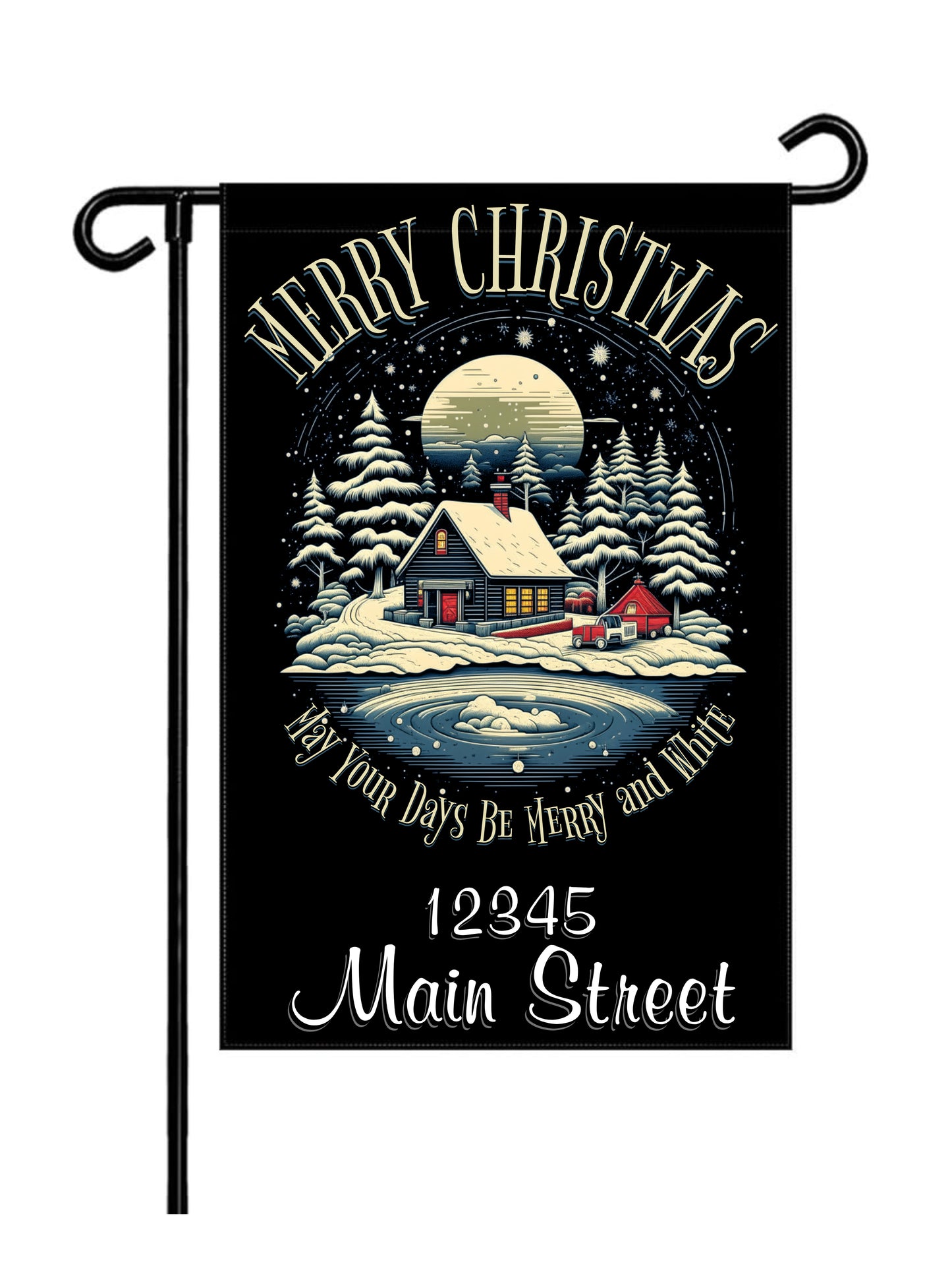 Yard Flag - Merry Christmas - 01