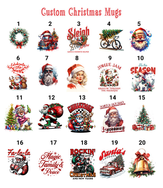 Christmas Mugs (Customizable)