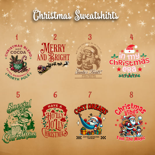 Christmas Sweatshirts (Tan)