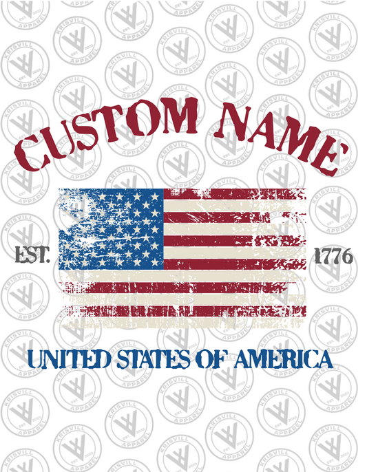 America - Flag Custom - 2601